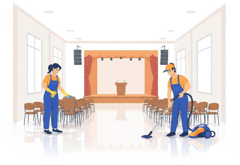 pre event cleaning Lisbon venue cleaning