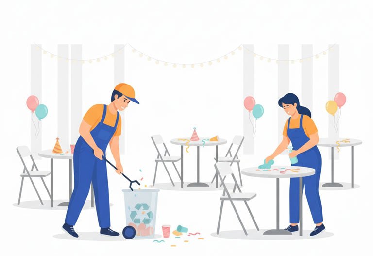 Lisbon party cleaning service after event